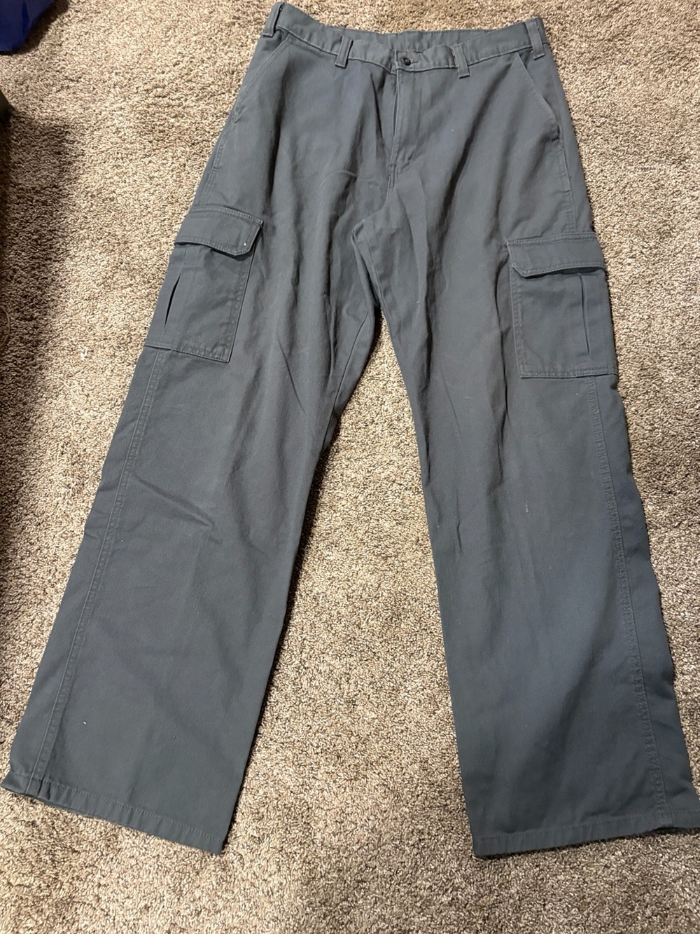 Dickies Men's Cargo Pants in Dark Gray - Classic Utility Style 32/32